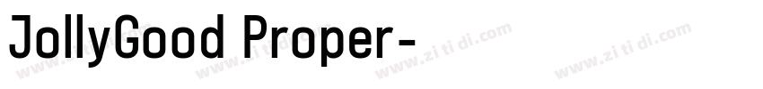 JollyGood Proper字体转换